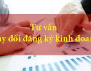 Dịch vụ thay đổi đăng ký kinh doanh